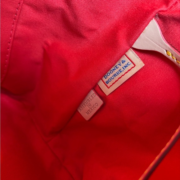 Dooney & Bourke Yellow and Tan Striped Shoulder Bag - Picture 7 of 12